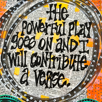 And I will contribute a verse