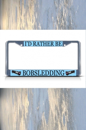 Bobsled License Plate Cover